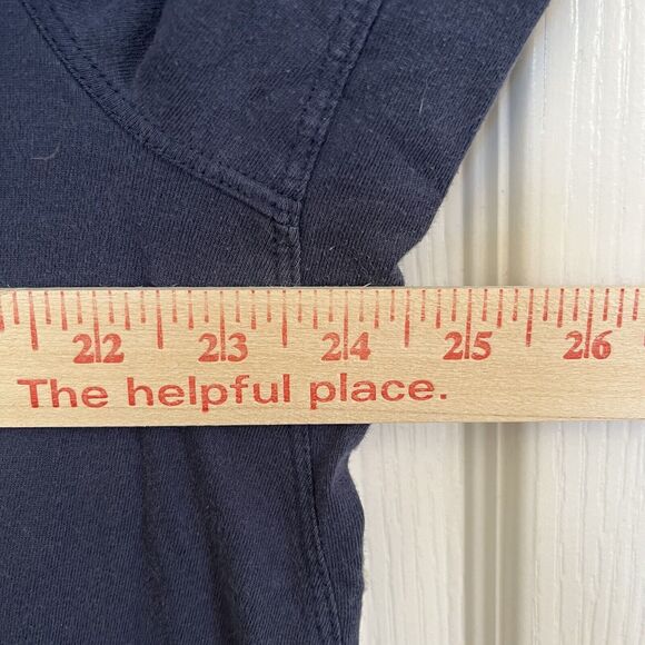 Duluth Trading Relaxed Fit Longtail T Shirt Raglan Baseball Short Sleeve Navy L - Picture 5 of 7